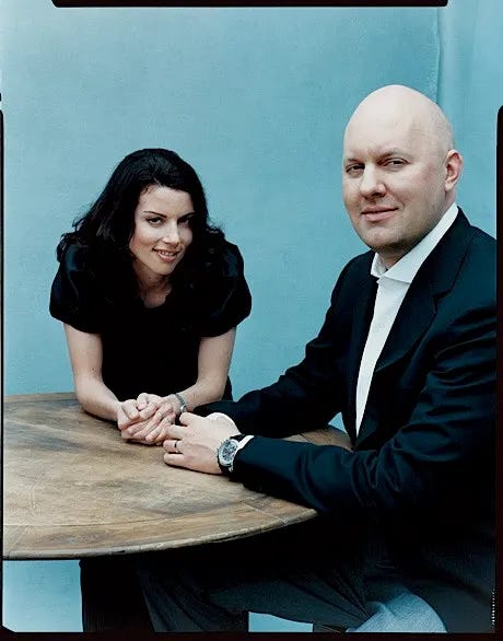 Gina Bianchini and Marc Andreessen in 2008