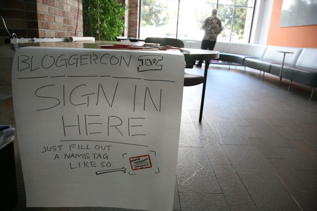 BloggerCon sign-in