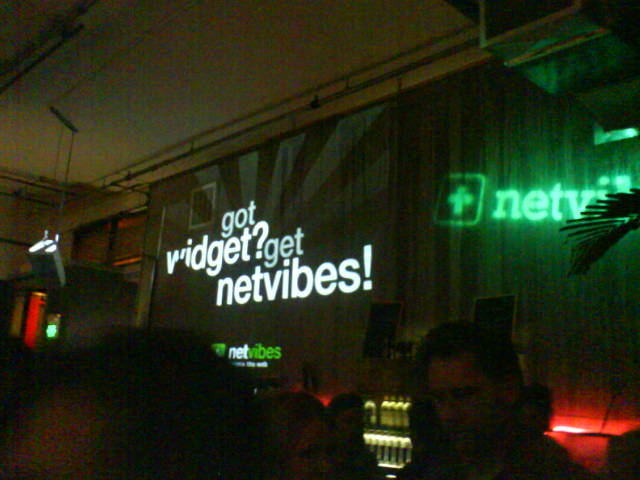 Netvibes party during Web 2.0 Expo 2008
