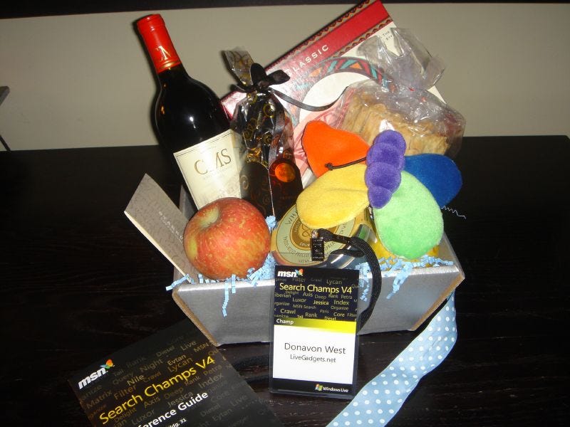 The Search Champs gift basket