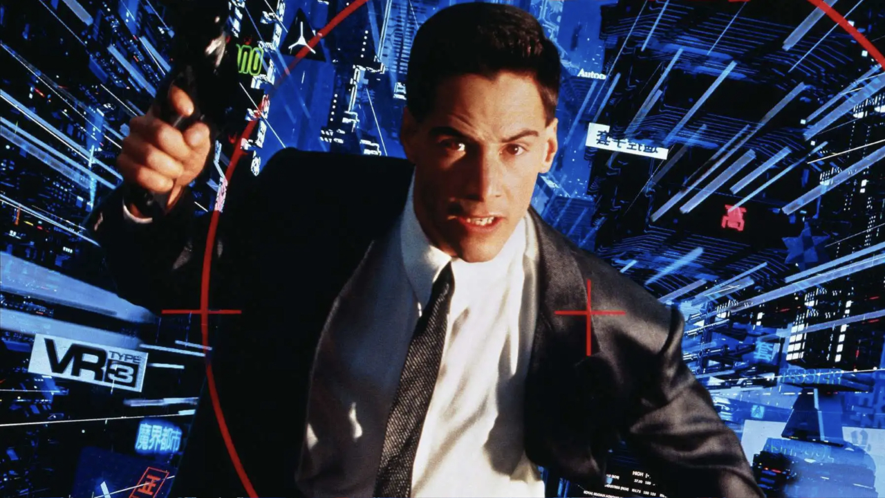 Three Hollywood movies were released in 1995 with internet themes: the Keanu Reeves cyberpunk film Johnny Mnemonic (with an accompanying website), The