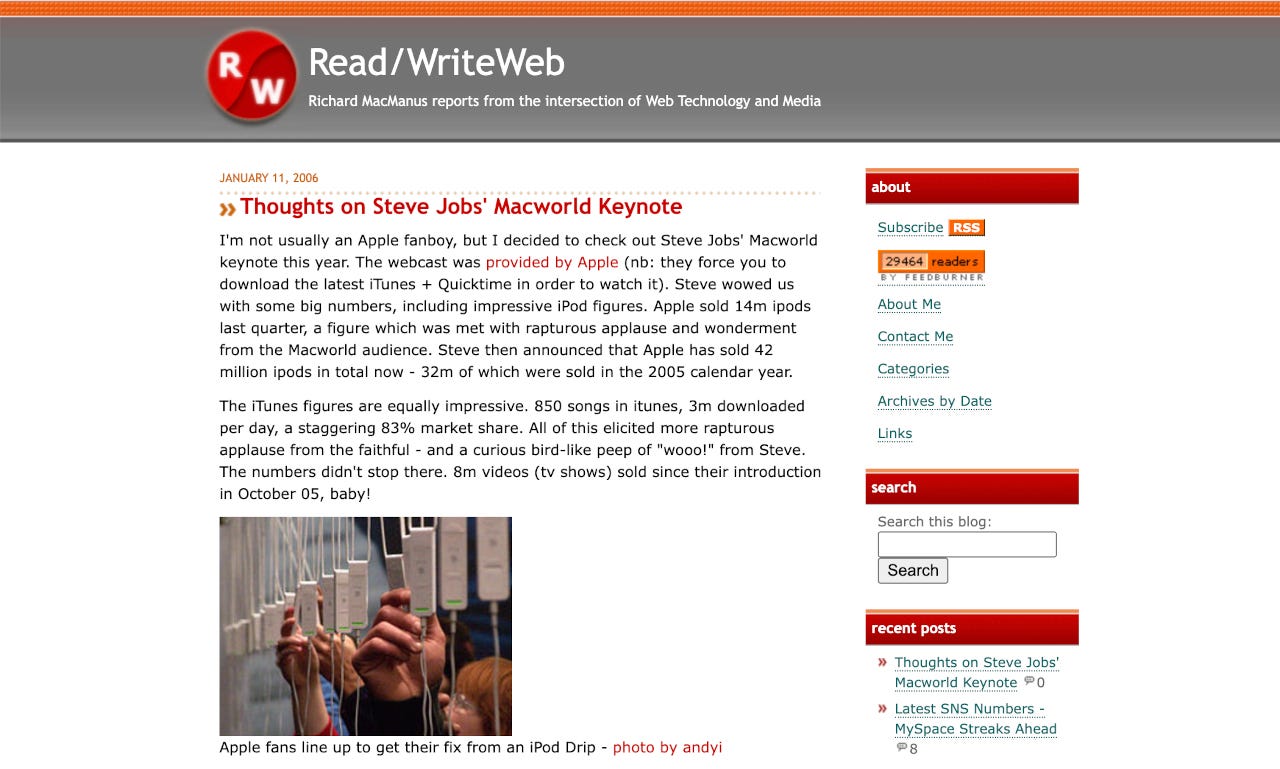 Read/WriteWeb in Jan 2006