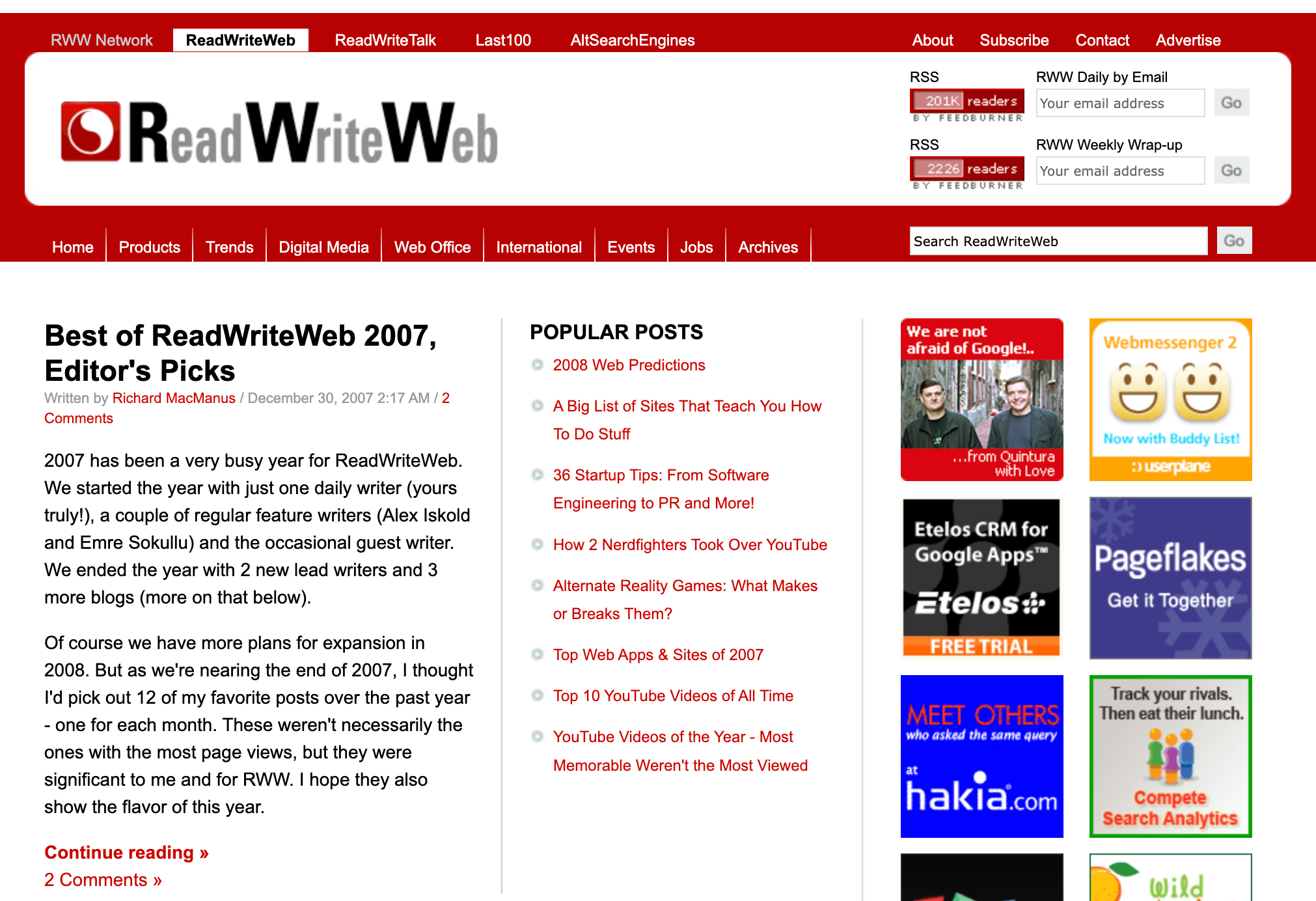 ReadWriteWeb Turns 20