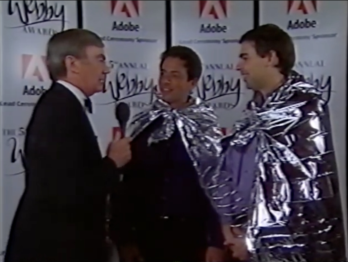 Google founders at Webbys 2000