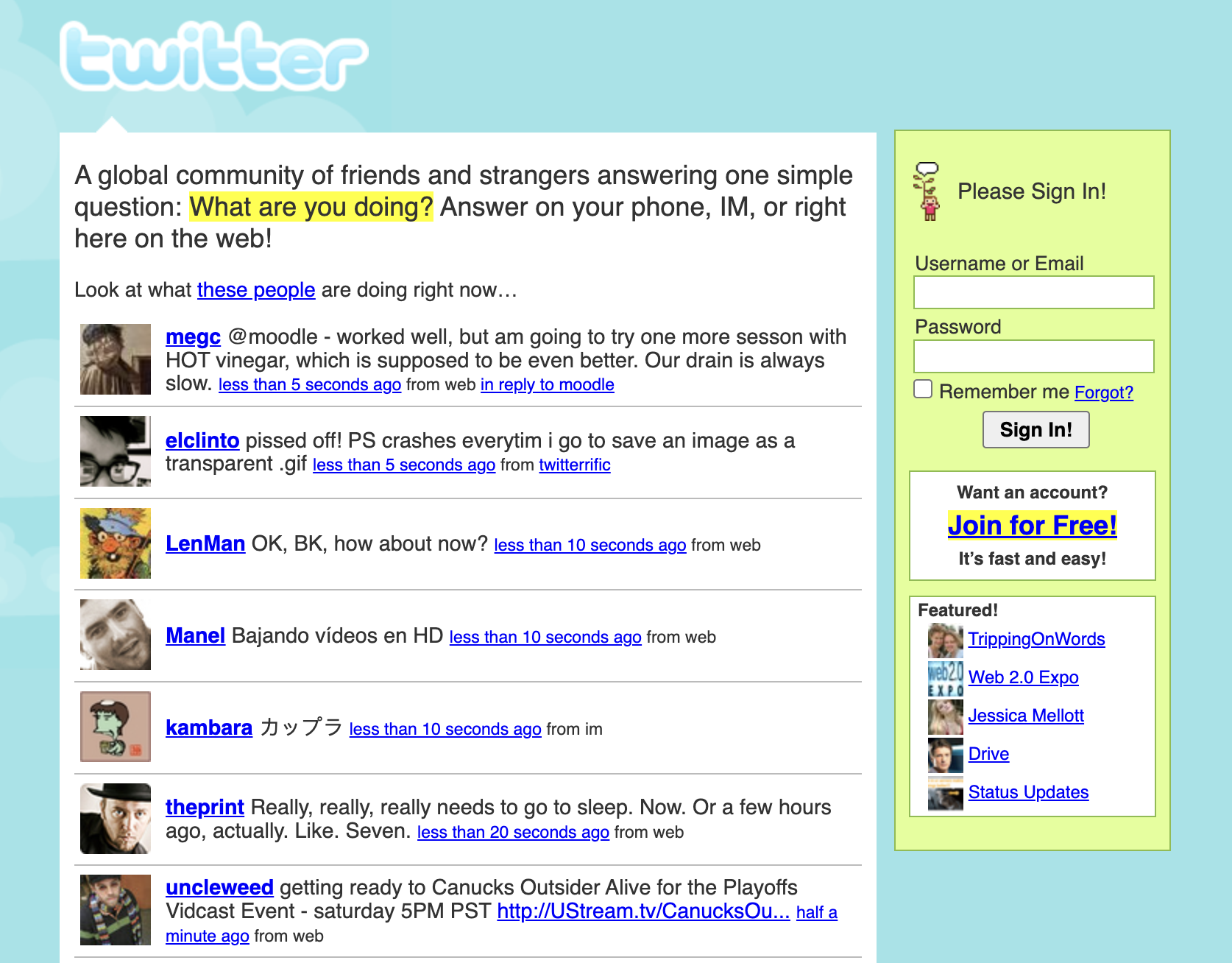 Twitter 2007