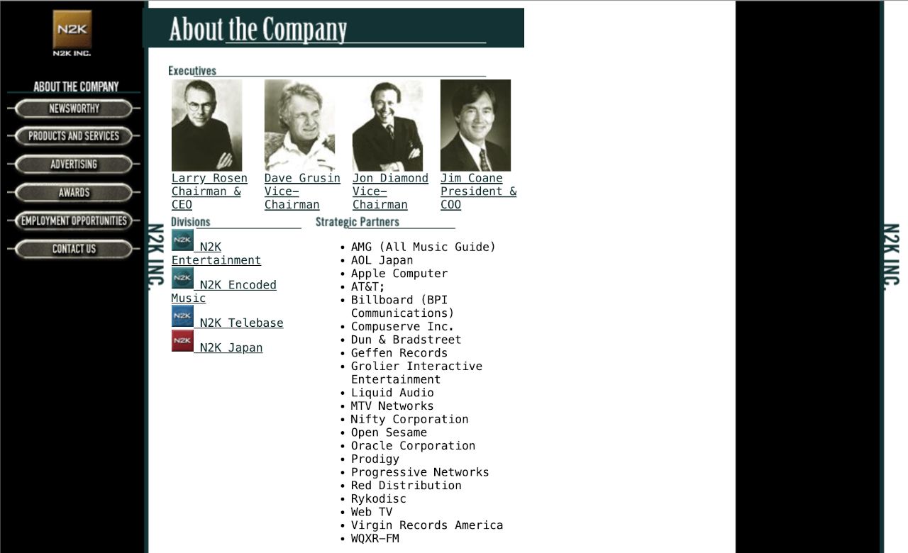 N2K website, June 1997