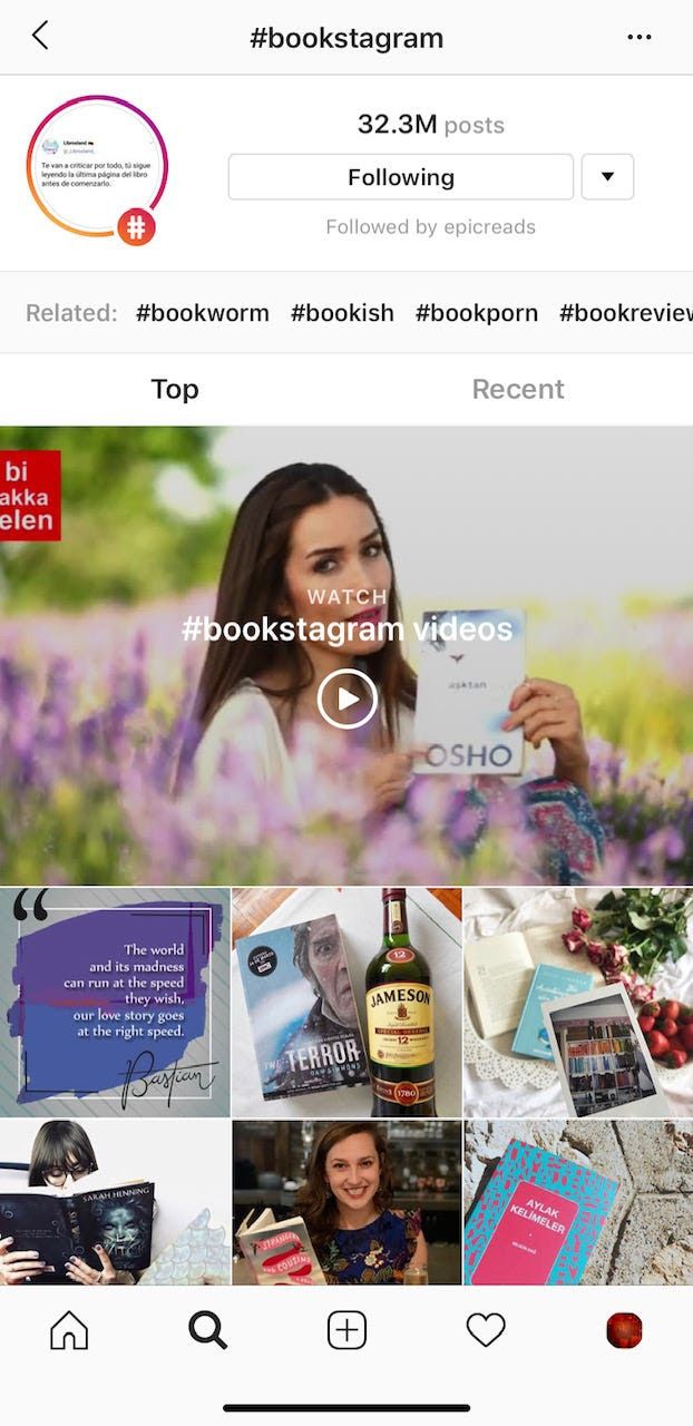 bookstagram tag on Instagram