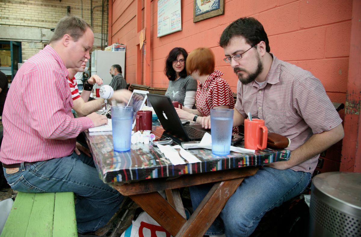 Marshall Kirkpatrick at SXSW 2007