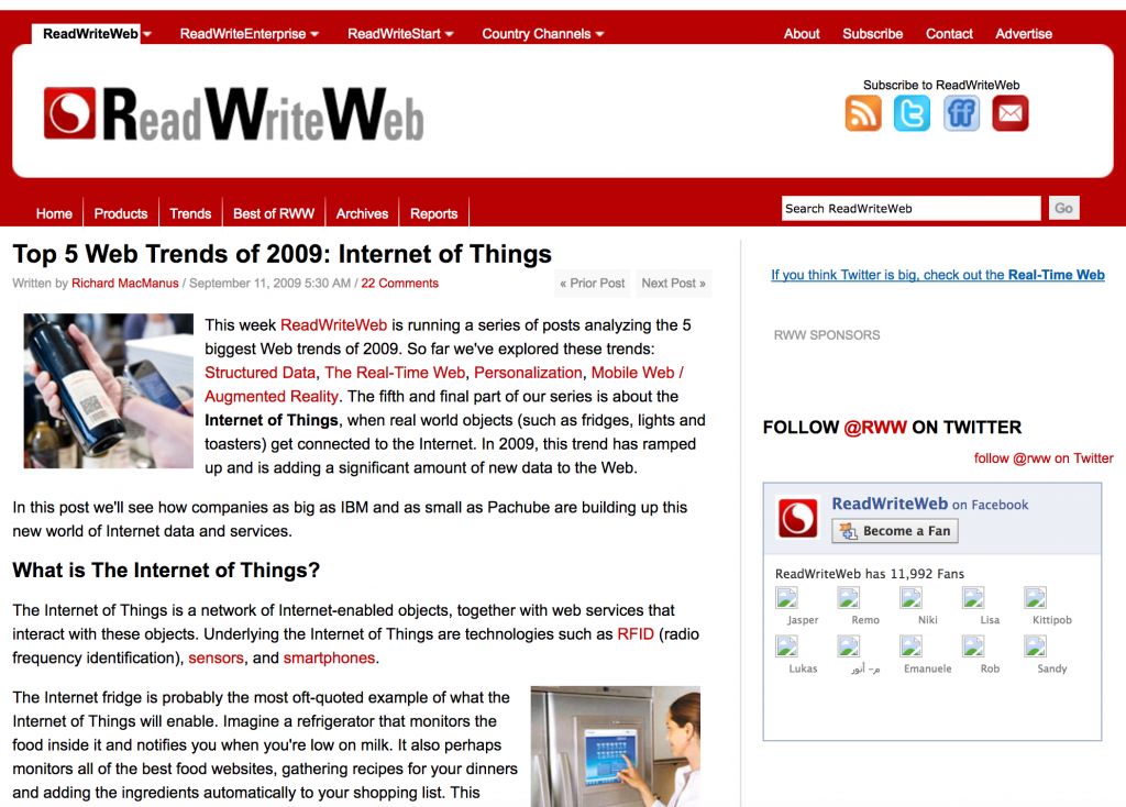 RWW IOT 2009