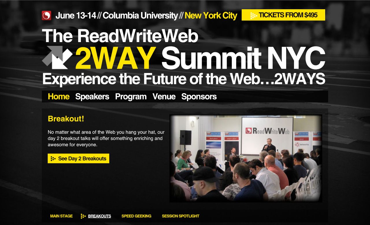 The ReadWriteWeb 2WAY Summit NYC, 2011