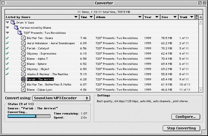 SoundJam converter