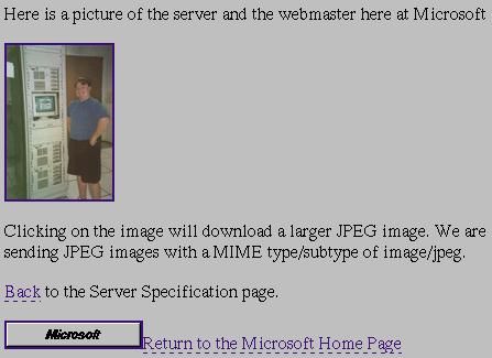 Microsoft website, 1994