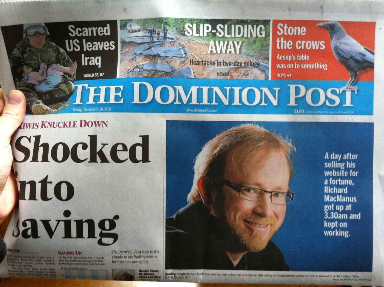 Dominion Post article