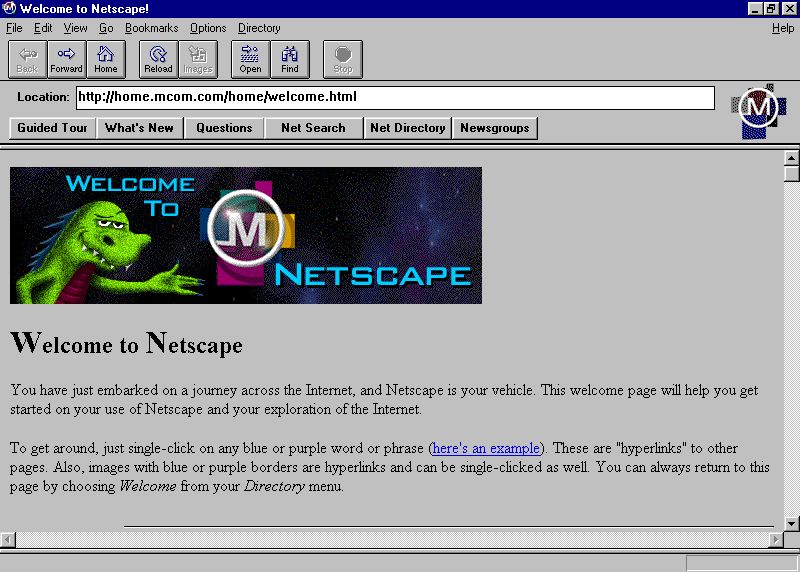 Mosaic Netscape 0.9