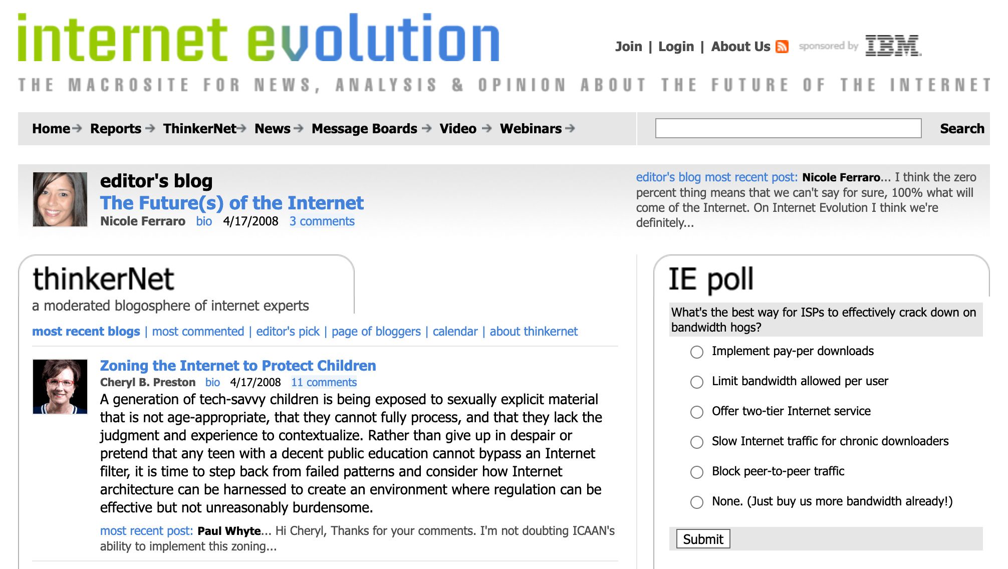 Internet Evolution, April 2008