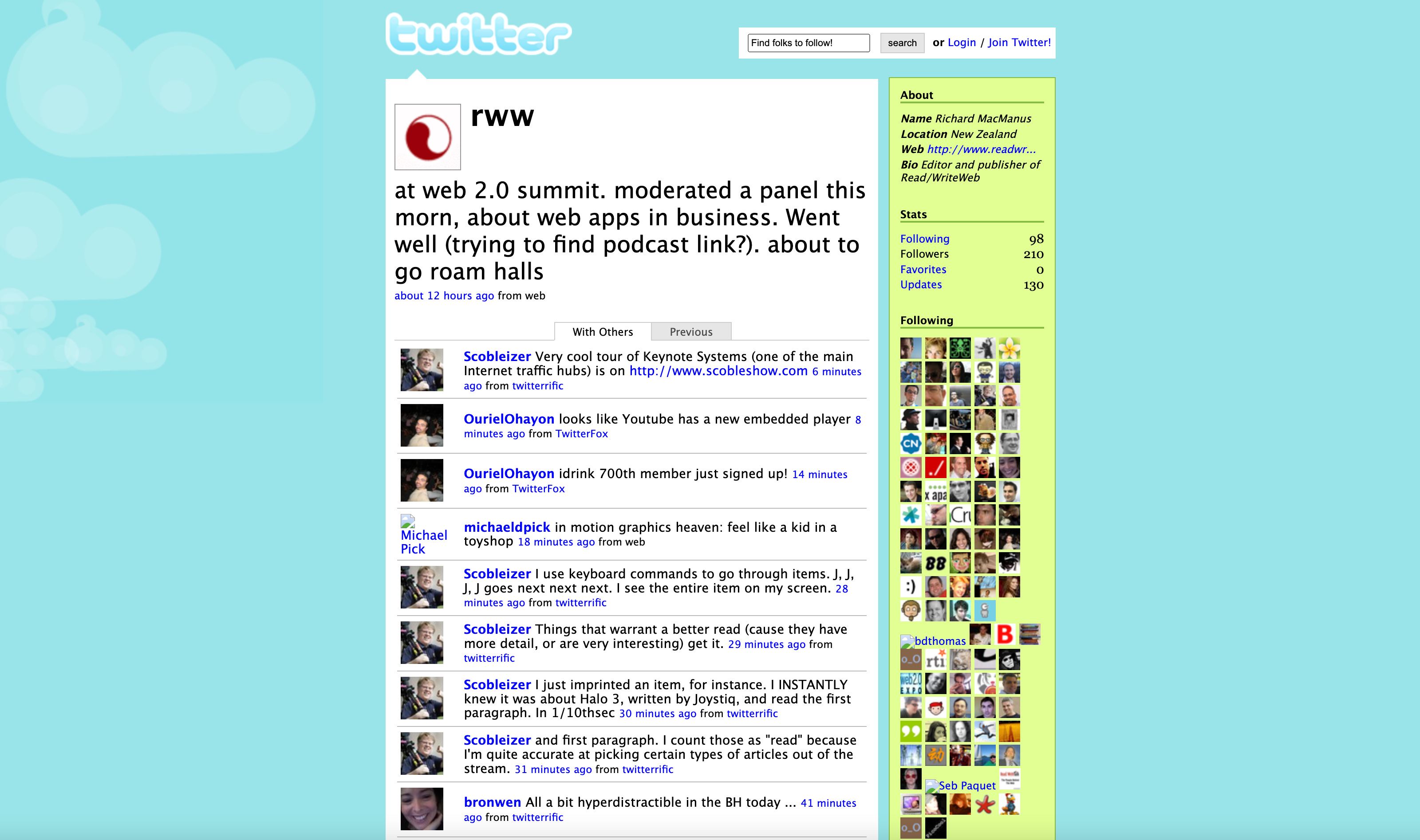 Twitter in 2007