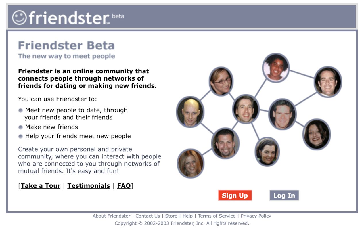 Friendster, April 2003