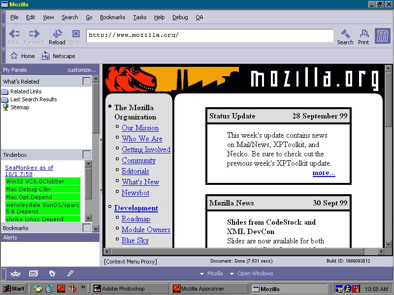 Mozilla browser screenshot