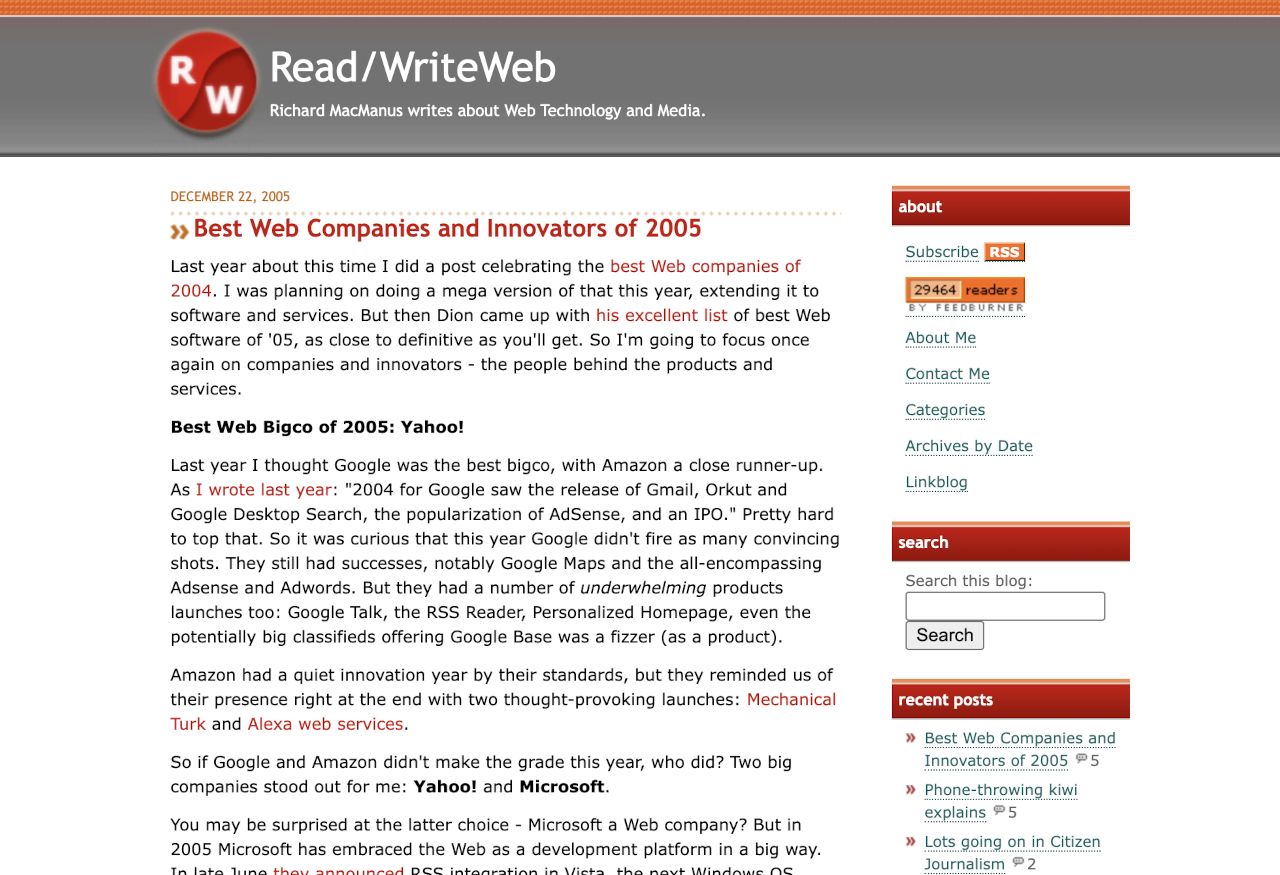This post as it looked in 2005