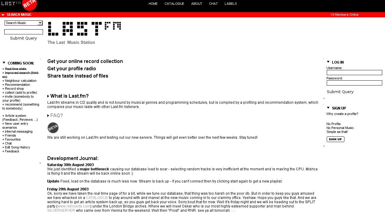 2002: Last.fm and Audioscrobbler Herald the Social Web