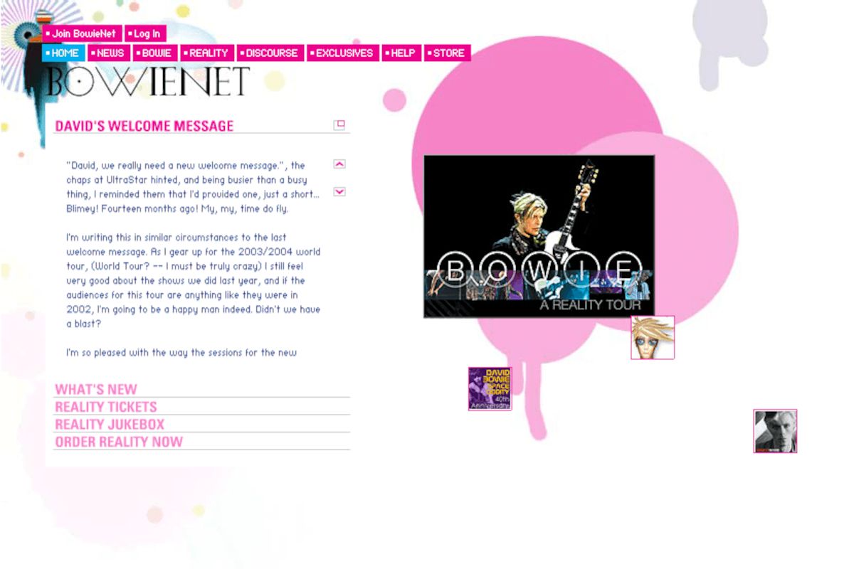 BowieNet version 3, 2003