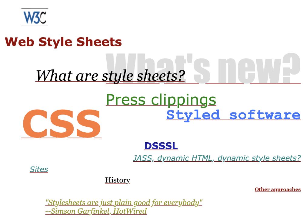 W3C Style, June 1997