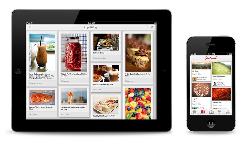 Pinterest mobile apps release, August 2012