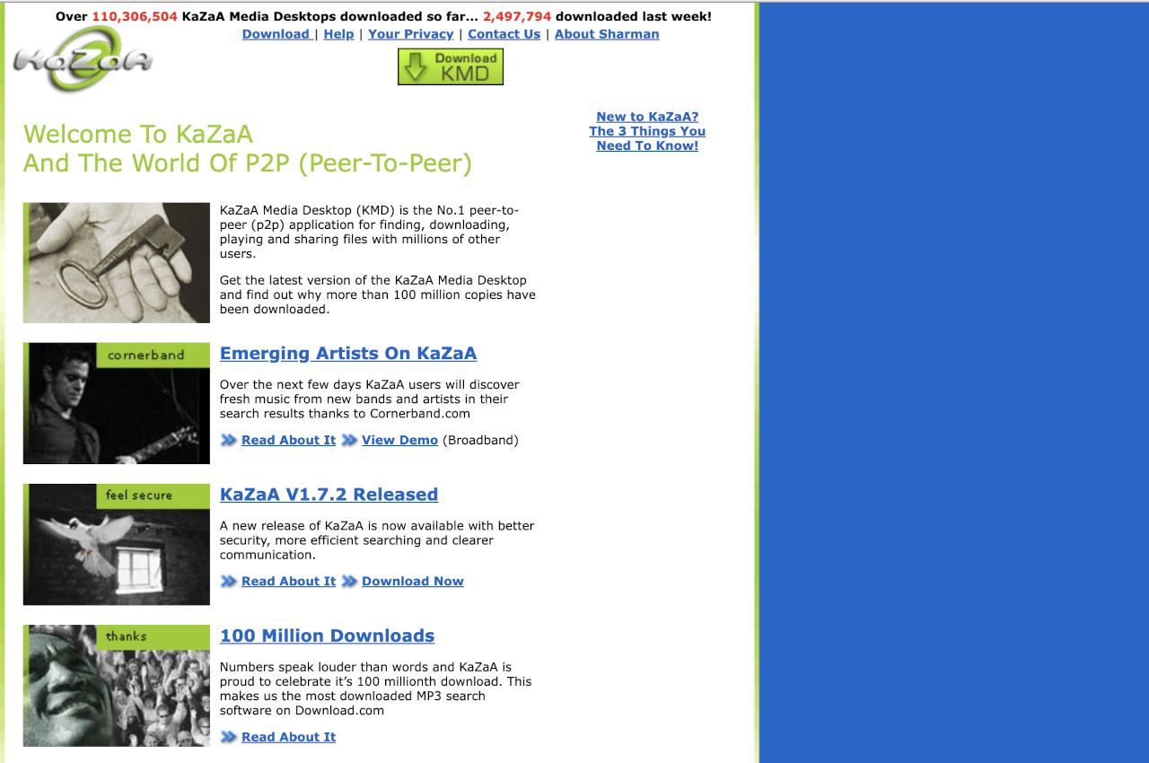 Kazaa, August 2002