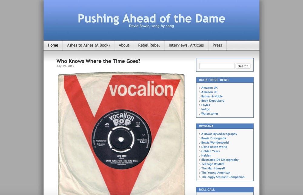 Pushing Ahead of the Dame blog