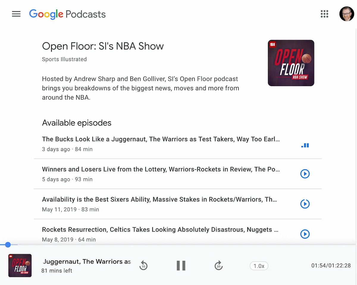 Open Floor Google Podcasts