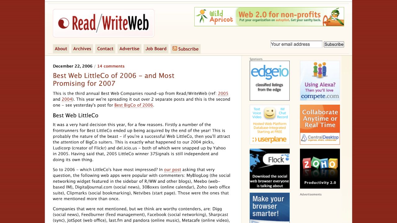 Best Web LittleCo of 2006: YouTube