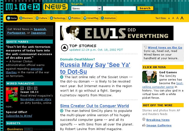 Wired redesign 2002