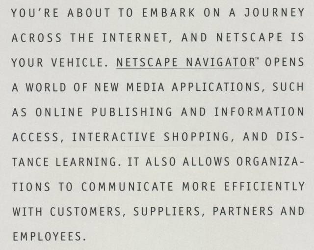 Netscape 1.0, December 1994