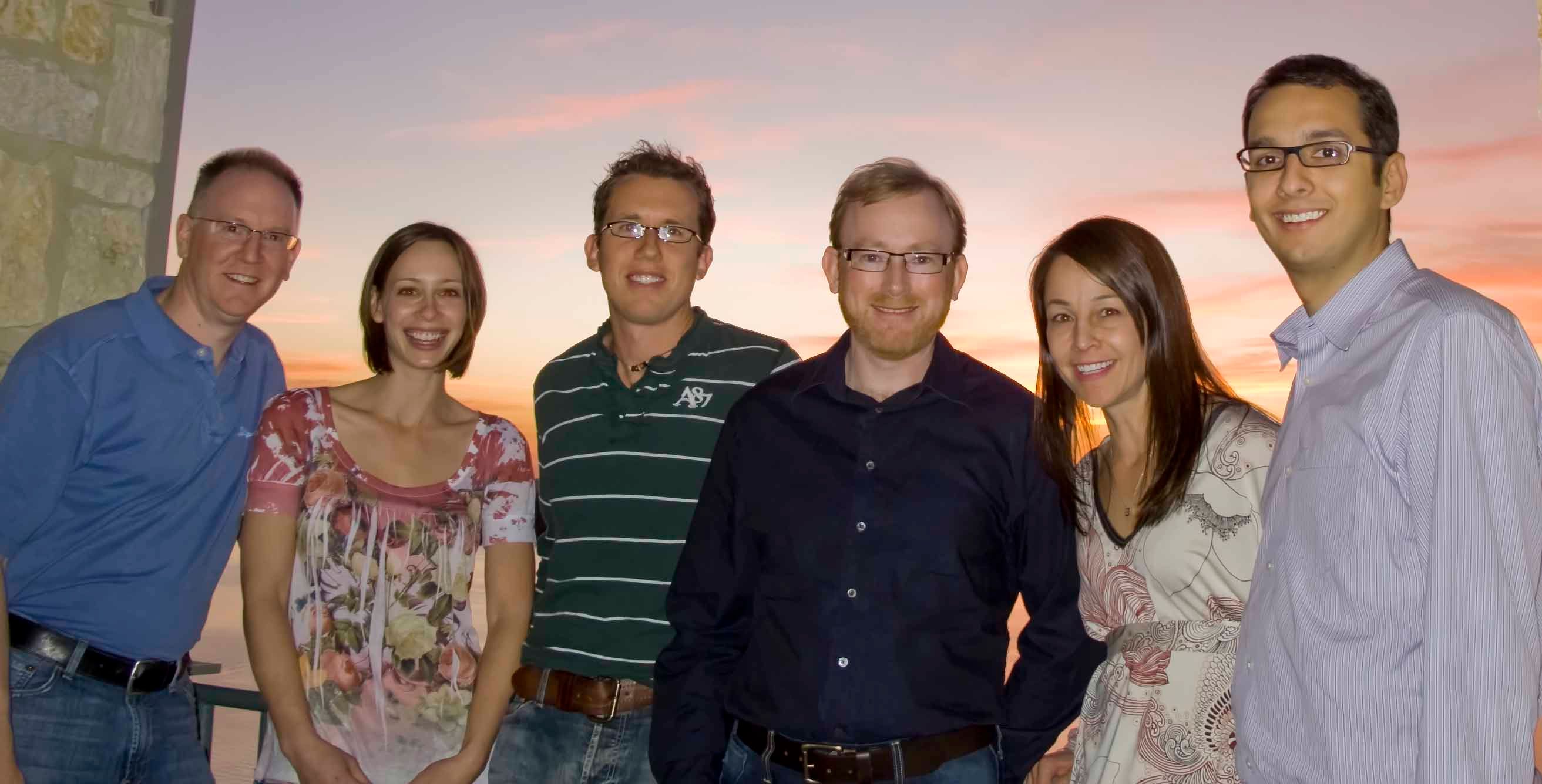 Group photo at The Oasis, Austin, March 2010