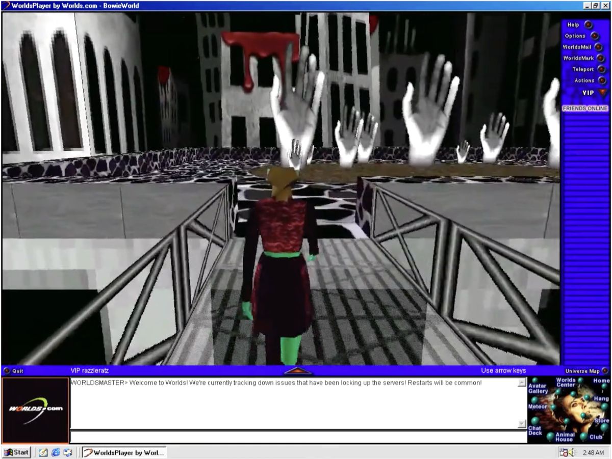 BowieWorld severed hands