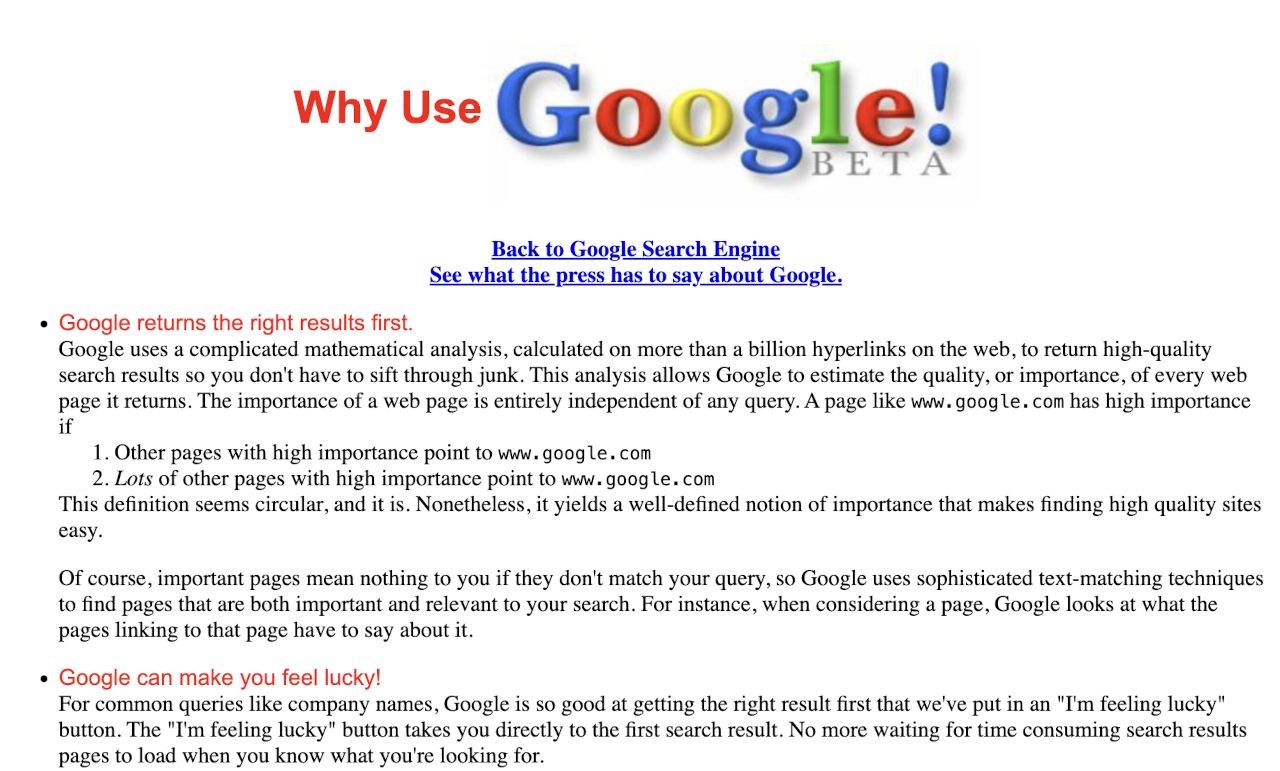 Why use Google?