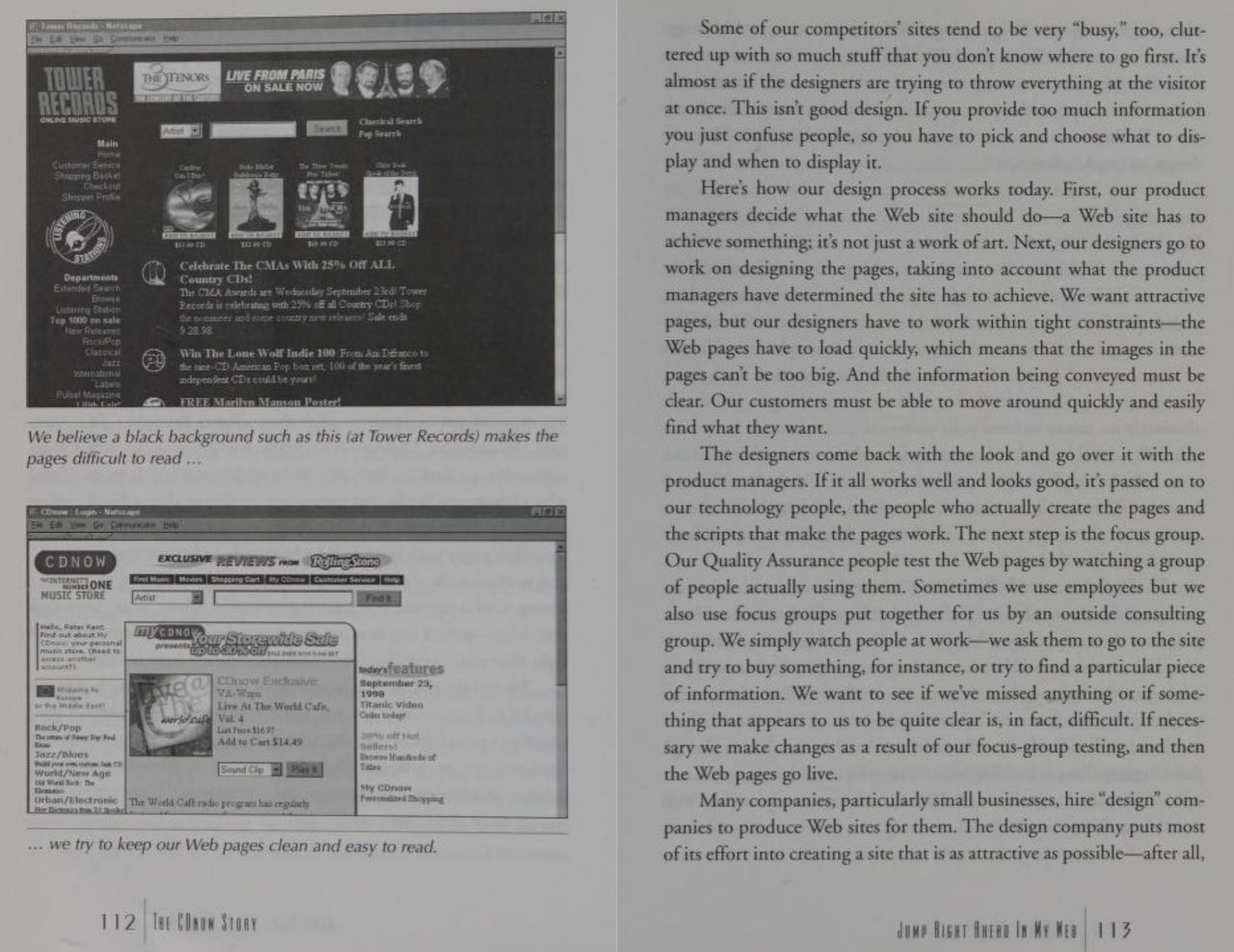 CDnow book, 1998
