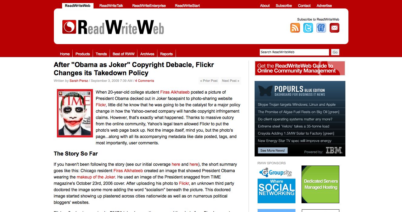 ReadWriteWeb, September 2009