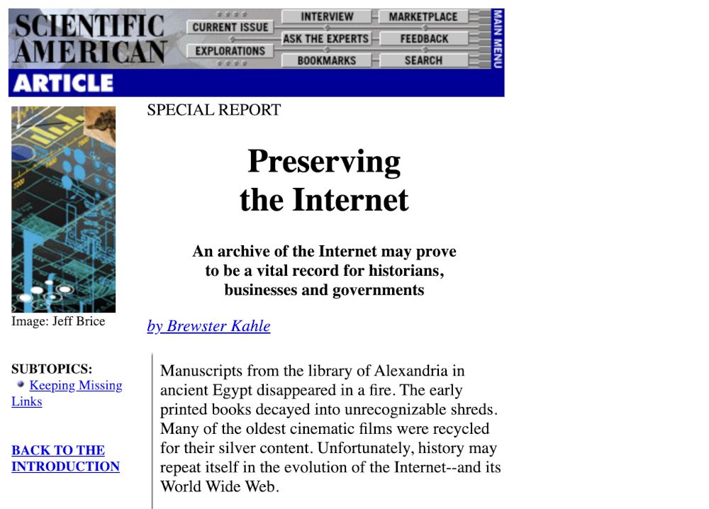 Brewster article, Scientific American, February 1997