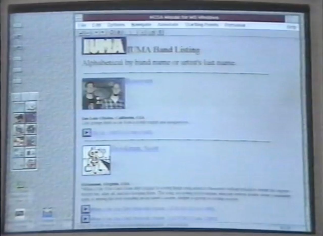 IUMA screenshot, March 1994