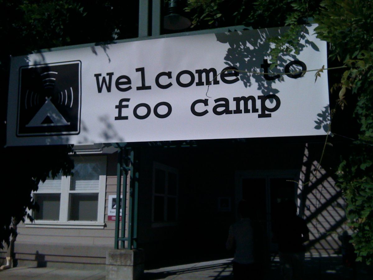 Foo Camp June 2010 welcome sign