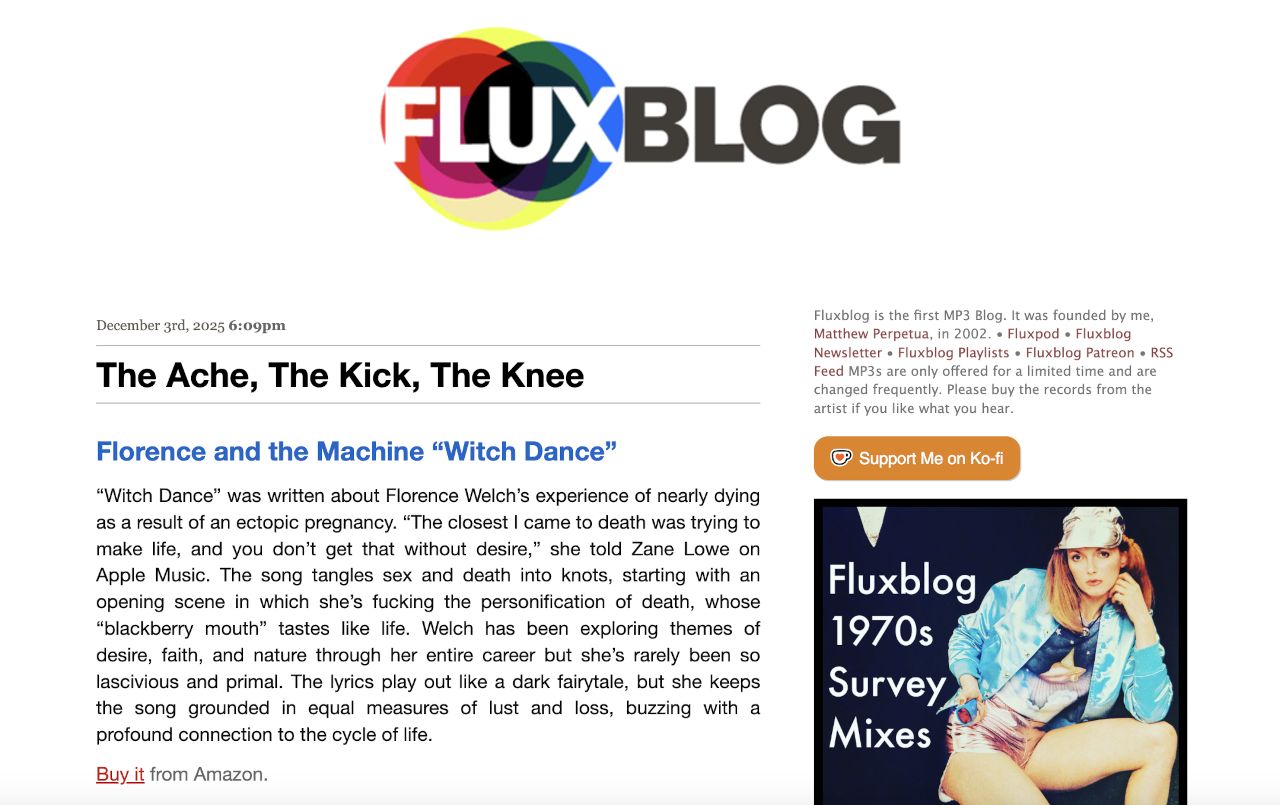 Fluxblog, December 2025