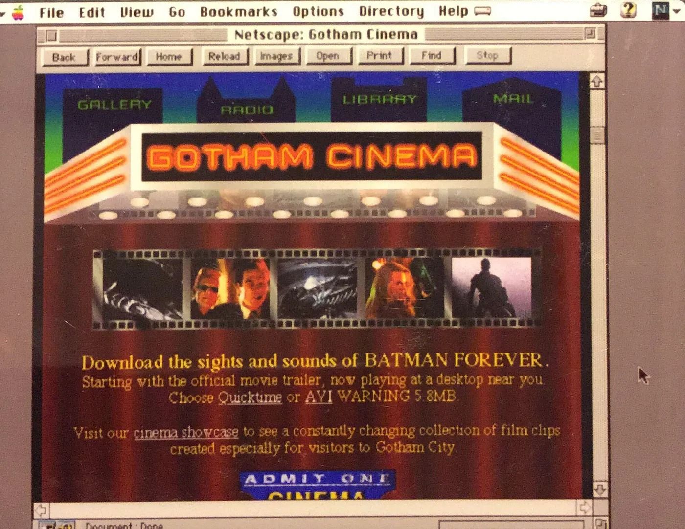 Gotham Cinema, 1995