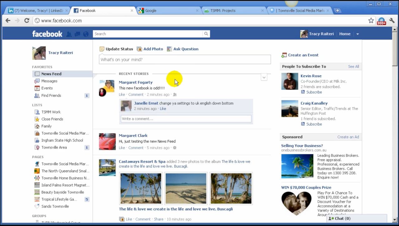 Facebook news feed changes, September 2011