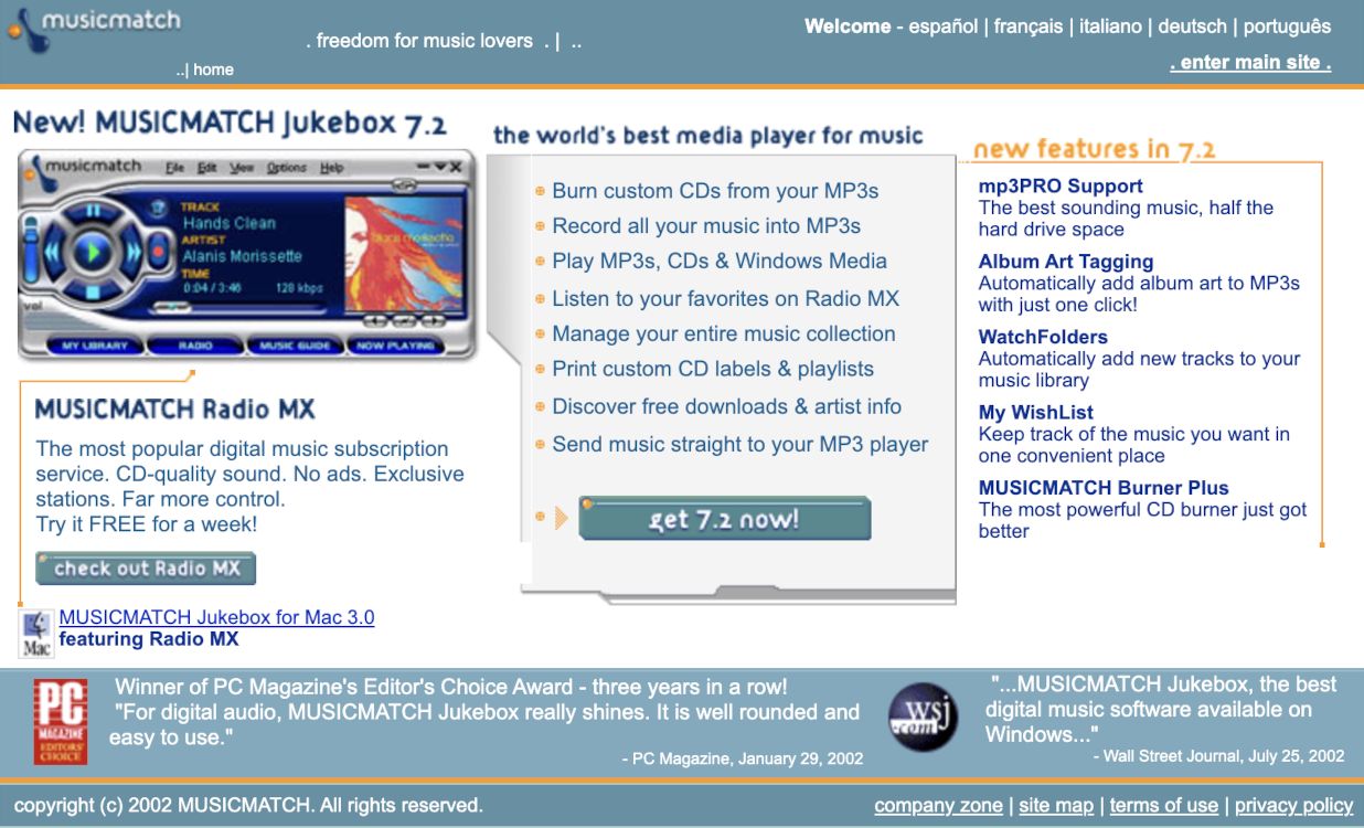 MusicMatch 2002
