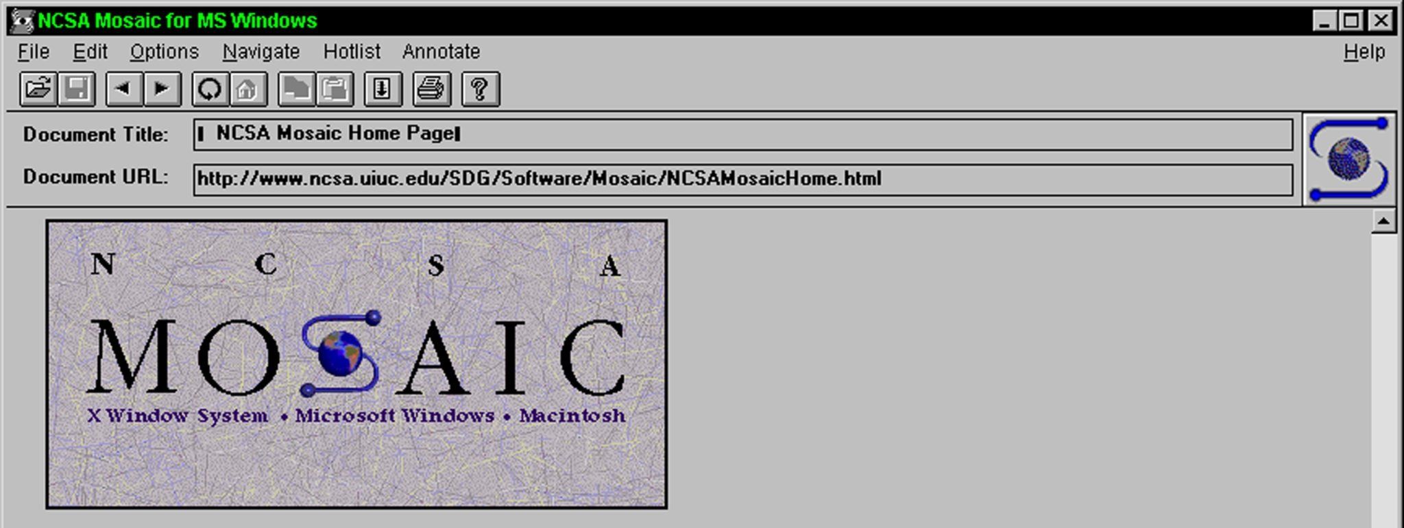 1993: Mosaic Launches and the Web is Set Free