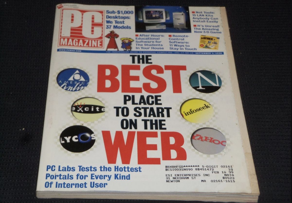"The best place to start on the Web", PC Magazine cover