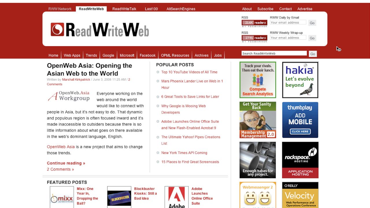 Indie Media Business 2.0: RWW Adds Structure and Writers