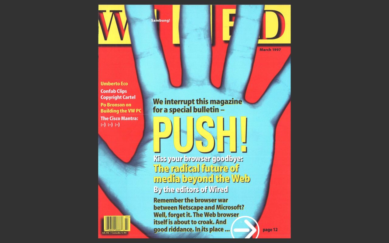 Cover of Wired Magazine, March 1997