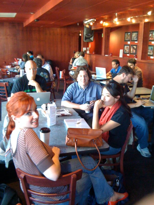 Team RWW at Red Rock cafe, October 2009